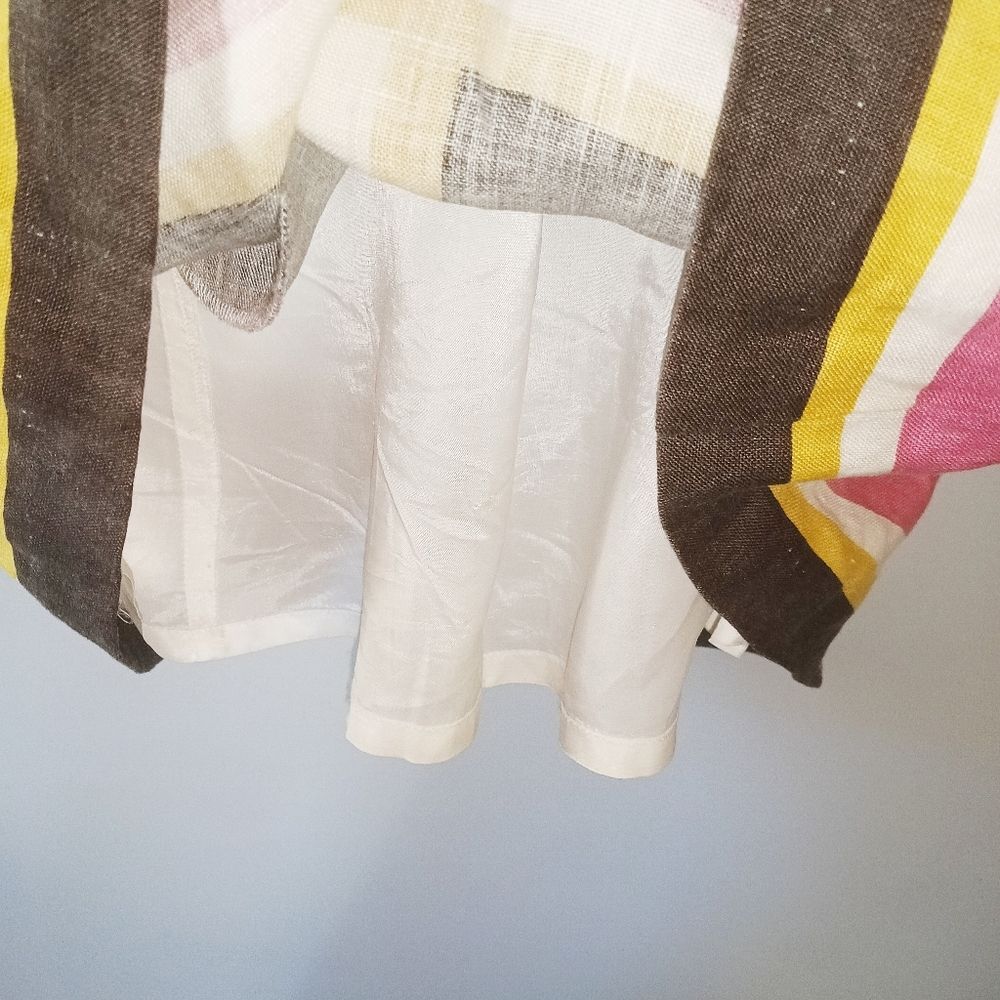 Retro Mod Linen Halter Mini Dress - Picture 2 of 9